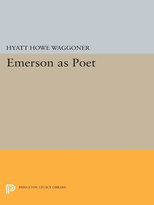 cover image of Emerson as Poet